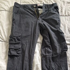 Wrangler Black Men's Cargo Pants with Multi-Pocket Design